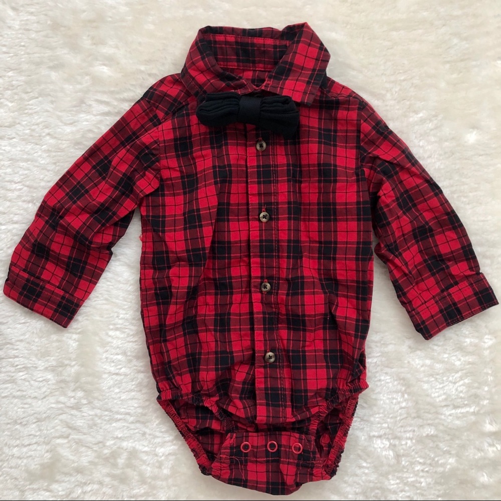 2/$10 🍁 Carter’s Long Sleeve Shirt & Bow Tie